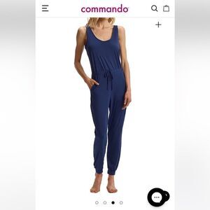 Commando Butter Tank Lounge Jumpsuit in Navy